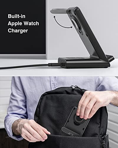 Wireless Charging Station,3 in 1 Charging Stand for Apple Multiple Devices - Image 4