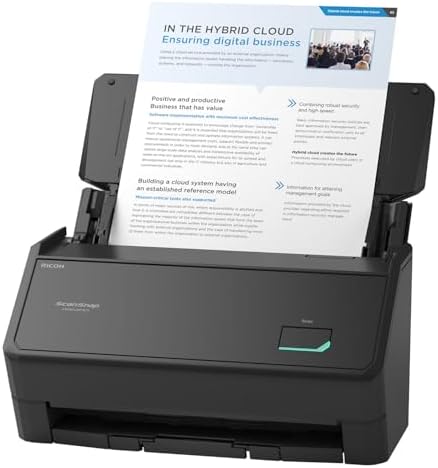 ScanSnap iX2400 High-Speed One-Touch Button Color Document Scanner, Black by ScanSnap