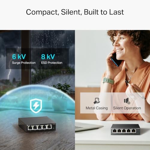TP-Link TL-SG205E, 5 Port Gigabit Easy Managed Switch - Image 4