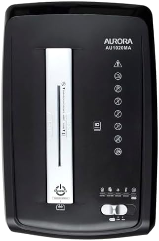 Aurora AU1020MA High-Security 10-Sheet Micro-Cut Paper, CD and Credit Card Shredder with Pullout Basket - Image 5