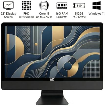 STGSivir All in One Computer PC,22" FHD Display,Core i5,16G RAM,512G SSD - Image 2
