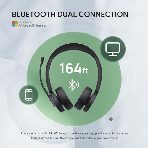 Yealink BH70 UC Wireless Bluetooth Headset with AI Microphone Flip-to-Mute - Image 3