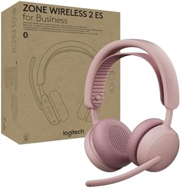 Logitech Zone Wireless 2 ES for Business Headset - Teams - Rose by Unknown