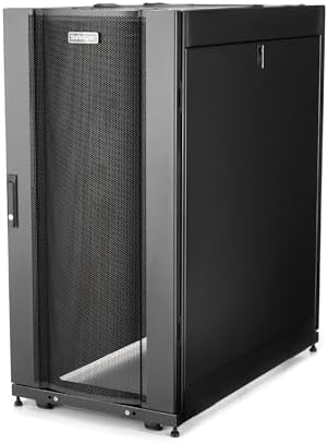 StarTech 25U 4-Post Server Cabinet Kit, 35in Deep, 3307lb (RK2537BKM) by StarTech