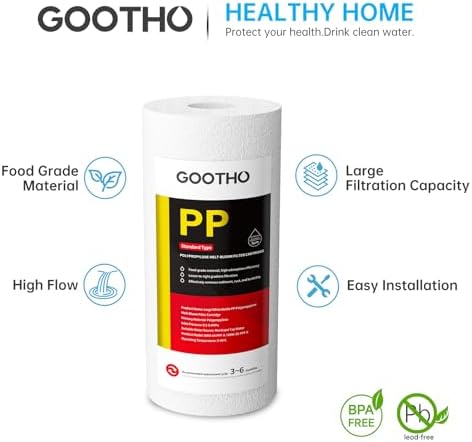 20" x 4.5" -5 Micron Whole House Sediment Filter Cartridge (8-Pack） - Image 3
