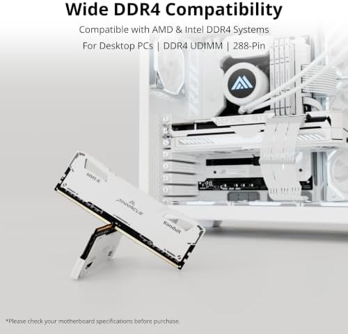 Timetec Pinnacle Konduit 16GB KIT(2x8GB) DDR4 3200MHz PC4-25600 CL16-18-18-38 XMP2.0 Overclocking 1.35V Compatible for AMD and Intel Desktop Gaming PC Memory Module RAM - White - Image 5