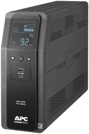 APC UPS 1000VA Sine Wave UPS Battery Backup & Surge Protector, Backup Battery Power Supply with AVR, (2) USB Charger Ports, BR1000MSR (Renewed) - Image 2