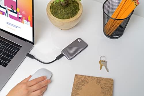 Western Digital 2TB My Passport SSD Portable External Solid State Drive, Gray, Sturdy and Blazing Fast, Password Protection with Hardware Encryption - WDBAGF0020BGY-WESN - Image 2