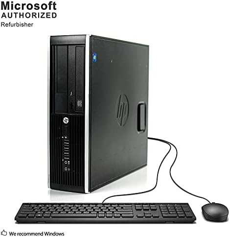 HP Elite Desktop Computer, Intel Core i5 3.1GHz, 8GB RAM, 1TB SATA HDD, Keyboard & Mouse, Wi-Fi, Dual 19in LCD Monitors (Brands Vary), DVD-ROM, Windows 10, (Renewed) - Image 2