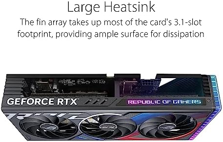 ASUS ROG Strix GeForce RTX 4060 OC Edition Gaming Graphics Card (PCIe 4.0, 8GB GDDR6, DLSS 3, HDMI 2.1a, DisplayPort 1.4a, Axial-tech Fan Design, Aura Sync, 0dB Technology), 3 Year Warranty - Image 3