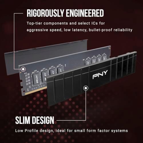PNY DDR4 16GB (2x8GB) 3600MHz CL18 Low Profile Desktop Memory Kit - Image 3