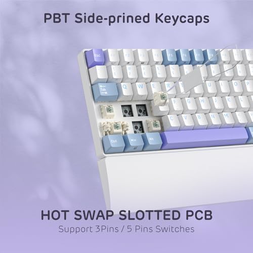 RK ROYAL KLUDGE RK96 RGB Wireless Mechanical Gaming Keyboard w/Wrist Rest - Image 6