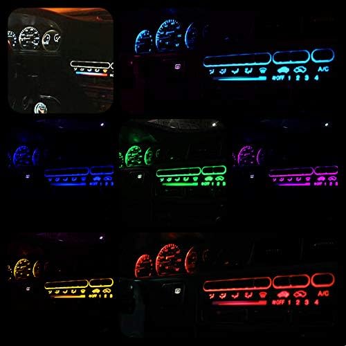 WLJH White LED Dash Climate Control Bulb Kit for Honda Civic EG 1992-1995 - Image 4