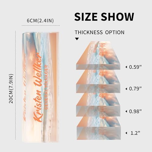 Personalized Acrylic Name Plate for Office - Customize for Desk - Image 6