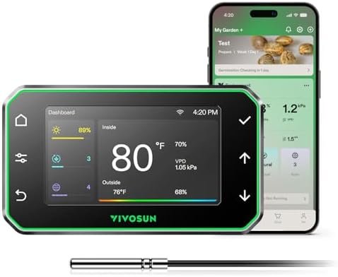 VIVOSUN E42A+ GrowHub Environmental Controller for Grow, Smart APP Control by VIVOSUN