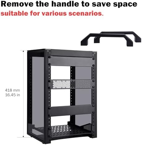 GeeekPi 8U Network Rack, 10 inch Mini Server Rack for Network, Servers, Audio, and Video Equipment, DeskPi RackMate T1, 7.87 inch Depth - Image 4
