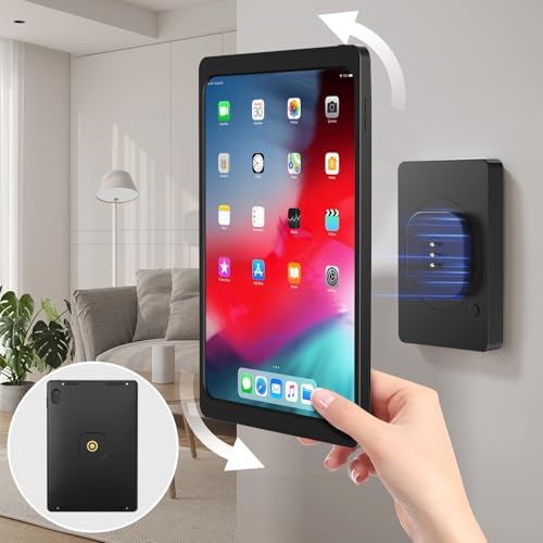 Magnetic Wall Mount with Charging Case A8 for iPad (10th Generation) 10.9-Inch. PoE and DC up to 18W Quick Charge, Strong Magnets, 360 Rotation - Image 2