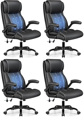 BESTFAIR Ergonomic Computer Desk Chair, Inflatable Lumbar Support, Black by BESTFAIR