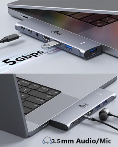 LIONWEI USB C Hub for MacBook Pro, Multiport Adapter MacBook Accessories - Image 5