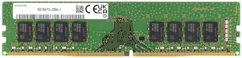 Samsung 16GB DDR4 3200MHz PC4-25600 (PC4-3200AA) CL22 UDIMM 2Rx8 Dual Rank 1.2V Non-ECC DIMM 288-Pin Desktop PC RAM Memory by Unknown