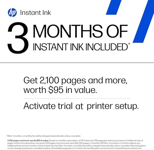 HP DeskJet 2827e Wireless All-in-One Color Inkjet Printer, Scanner, Copier, Best-for-Home, 3 Month Instant Ink Trial Included, AI-Enabled (6W7F5A) - Image 5