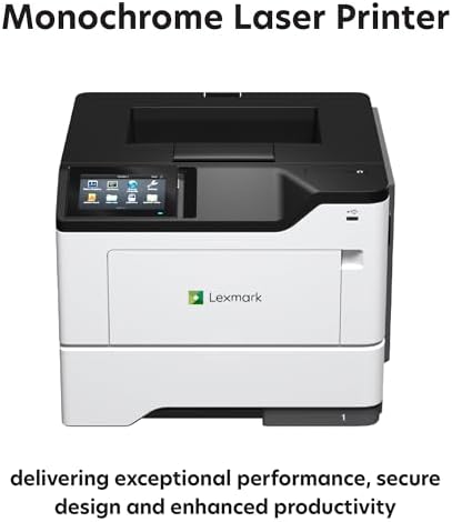 Lexmark MS632dwe Monochrome Laser, Integrated Duplex (2-sided printing), Print Speed: Up to 50 ppm, 4.3-inch color touch screen, Energy Star, Recommended Monthly Page Volume: 2000-20000 pages(38S0500) - Image 2