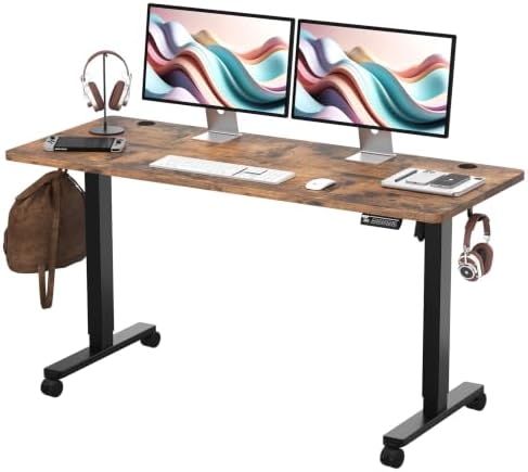 Monomi Electric Standing Desk 55"x24"Height Adjustable Sit Stand Up Desk by MONOMI