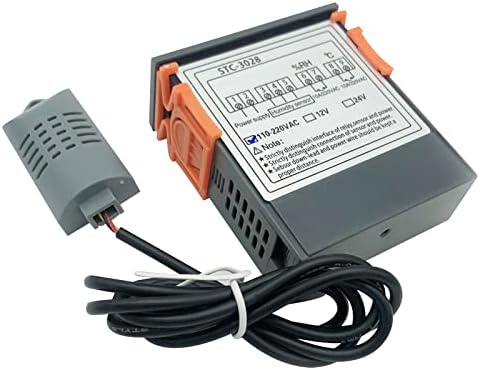 2Pcs All-Purpose Intelligent Digital Display Temperature and Humidity Controller with Dual Displays and Relay Outputs STC-3028 10A AC110~220V for Incubator Brooder Refrigerator Fermenter Greenhouse - Image 5