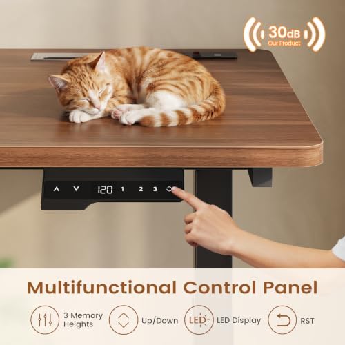 SEDETA Standing Two Person Desk with 4 Drawers, 2 Power Outlets, CPU Stand - Image 6