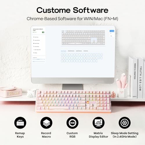 EPOMAKER X Aula F108 PRO V2 Wireless Mechanical Keyboard with Pixel Screen - Image 5