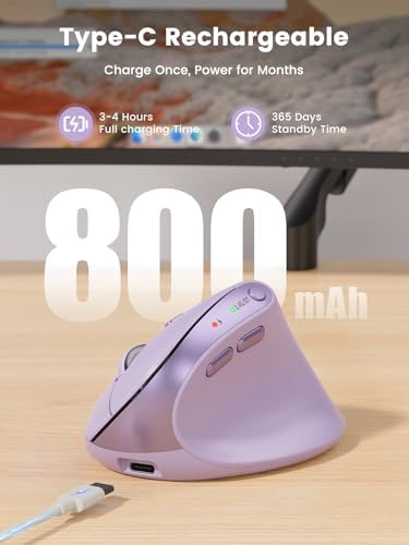 SABLUTE MAM3 Ergonomic Mouse, Vertical Mouse for Small and Medium Hands - Image 6