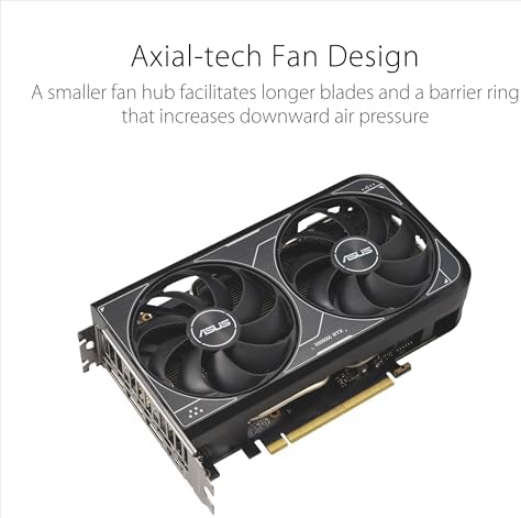 ASUS Dual GeForce RTX 4060 V2 OC Edition (PCIe 4.0, 8GB GDDR6, DLSS 3, HDMI 2.1a, DisplayPort 1.4a, 2-Slot Design, Axial-tech Fan Design, 0dB Technology), 3 Year Warranty - Image 5