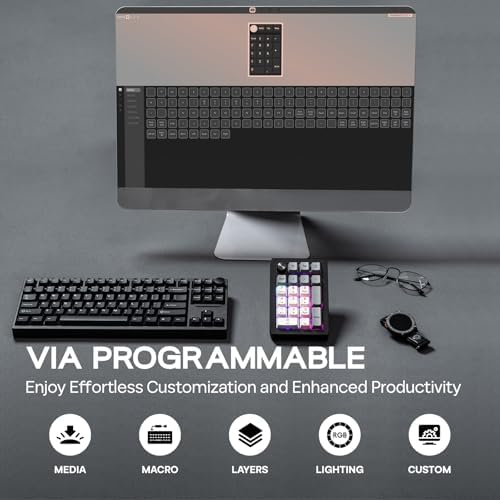 EPOMAKER EK21 VIA Gasket Number Pad w/ 1000mAh Battery, BT 5.0/2.4GHz/Wired - Image 3