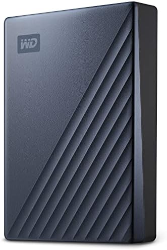 WD 5TB My Passport Ultra, Blue, Portable External Hard Drive, backup software with defense against ransomware, and password protection, USB-C and USB 3.1 - WDBFTM0050BBL-WESN by WesternDigital