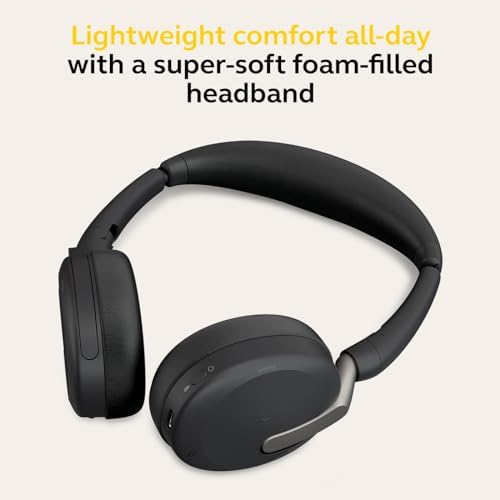 Jabra Evolve2 65 Flex Wireless Stereo Headset with Hybrid ANC, Black - Image 3