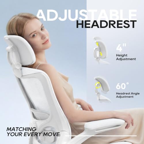 Ergonomic Office Chair for Lower Back Relief, 4-Way Lumbar, 330 LBS - Image 4
