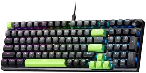 Redragon K740 Wired RGB Gaming Keyboard, Aluminum Base & Knob, 95% Layout by REDRAGON