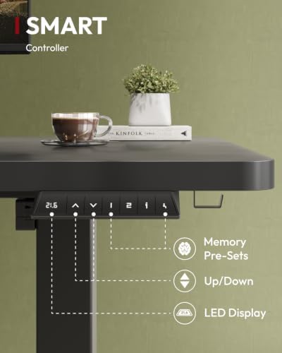 SANODESK One-Piece 40 x 24'' Electric Height Adjustable Standing Desk - Image 7