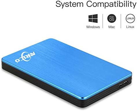 NRICO Portable External Hard Drive, USB 3.0, 2.5 Inch, Blue, 500,GB - Image 2