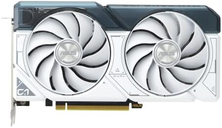 ASUS Dual GeForce RTX 4060 OC White Edition 8GB GDDR6 (PCIe 4.0, 8GB GDDR6, DLSS 3, HDMI 2.1a, DisplayPort 1.4a, 2.5-Slot Design, Axial-tech Fan Design, 0dB Technology), 3 Year Warranty - Image 2