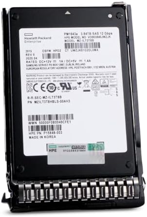 HP Generation 8 3.84TB 1 DWPD SAS 12Gb/s 3D TLC 2.5in Read Intensive Enterprise SSD DL380 DL360 ML350 DL560 DL580 DL385 BL460c DL160 VO003840JWZJK P15848-003 G8 (Renewed) - Image 5