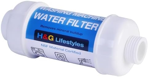 H&G Lifestyles Washing Machine Water Filter for Garden Hose 3/4" GHT 1 Pack by HGLifestyles