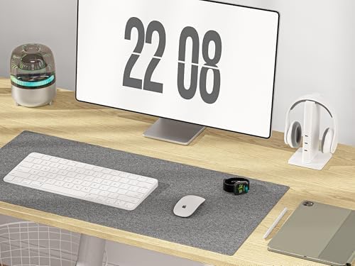 WALKINGDESK 48x24 Inches Height Adjustable Electric Standing Desk with 2 Hooks for Home Office, Ergonomic Sit Stand up Desk with Splice Board, Oak - Image 6