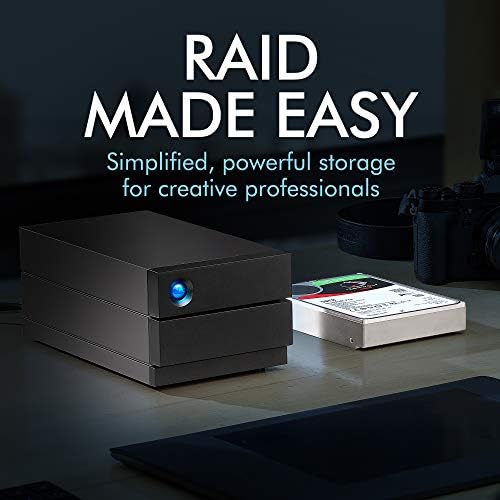 LaCie 2big RAID 48TB External Hard Drive Desktop HDD – USB-C, 7200 RPM Enterprise Class Drives, for Mac and PC Desktop, Rescue Services (STHJ48000800) - Image 5
