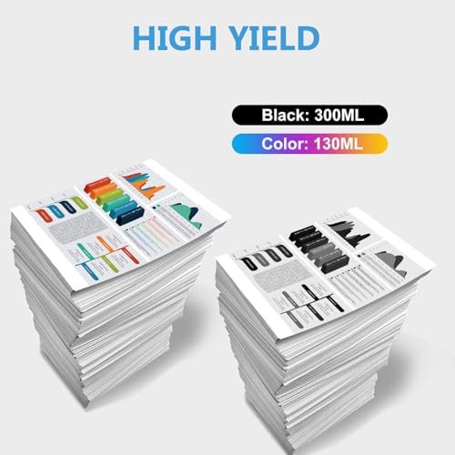 728 Ink Cartridge Replacement for DesignJet T830 MFP DesignJet T730 Large Format Plotter Printers 130ML 4 Pack - Image 3
