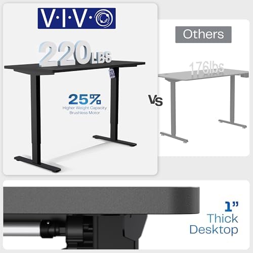 VIVO Rustic Vintage Brown 60 x 30 in Standing Desk, DESK-KIT-1W6N-30 - Image 5