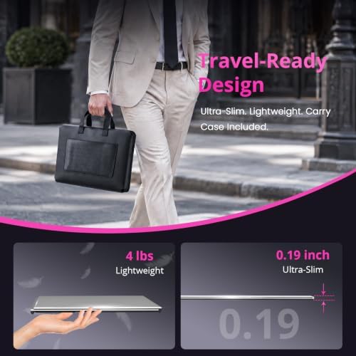 One-Cable Laptop Screen Extender, 15.6" Ultra-Slim Triple Portable Monitor - Image 6