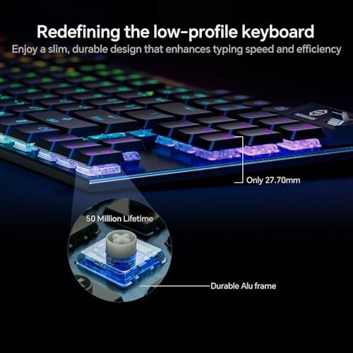 Hexgears Immersion A3 Low Profile Wireless Mechanical Keyboard, Tactile - Image 3