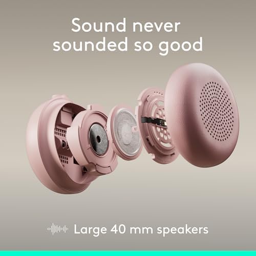 Logitech Zone Wired 2 Noise Canceling Headset with Adaptive Hybrid - Rose - Image 4