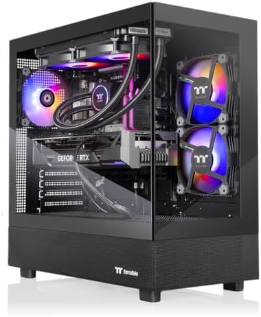 Thermaltake LCGS View u2670-270 Gaming Desktop (Intel® Core™ Ultra 7 265KF, ToughRam 32GB DDR5 6400MT/s RGB Memory, NVIDIA GeForce® RTX 5070, 1TB NVMe M.2, WiFi, Windows 11) V27B-B860-570-LCS by Unknown